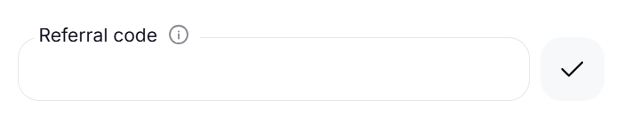 Add referral code to your profile